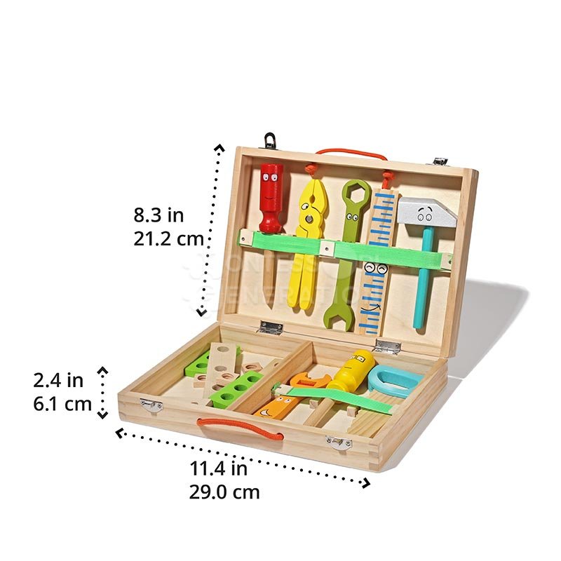 SkillCraft - Educatieve houten gereedschapsset voor creativiteit en vaardigheidsontwikkeling
